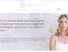 Tablet Screenshot of coronabrady.com